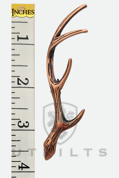 Kilt Pin – Inverloch, Stag Antler Copper Finish