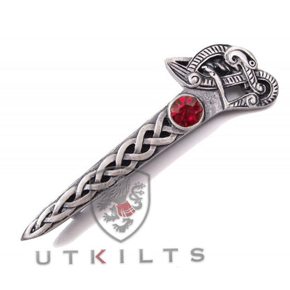 Kilt Pin – InverLoch, Book of Kells, Swan Ruby