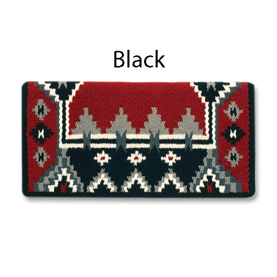1465-5 Enchanted Pines 38x34 New Zealand Wool Saddle Blanket GREY