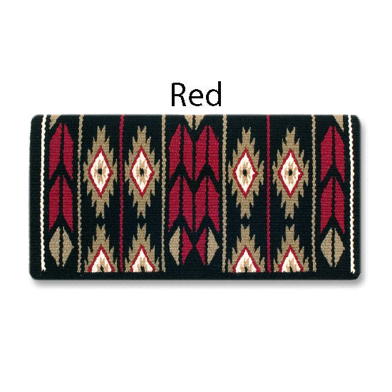 1466-5 Flying Eagle 38x34 New Zealand Wool Saddle Blanket RED