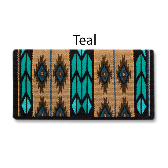 1466-5 Flying Eagle 38x34 New Zealand Wool Saddle Blanket RED