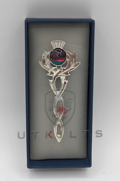 Kilt Pin – Inverloch, Heathergem Thistle Twist