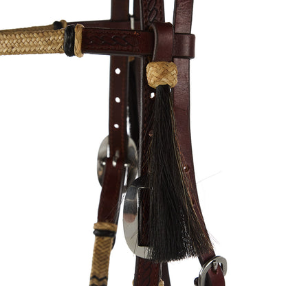 WD-NRSBH Natural Rawhide Browband Headstall