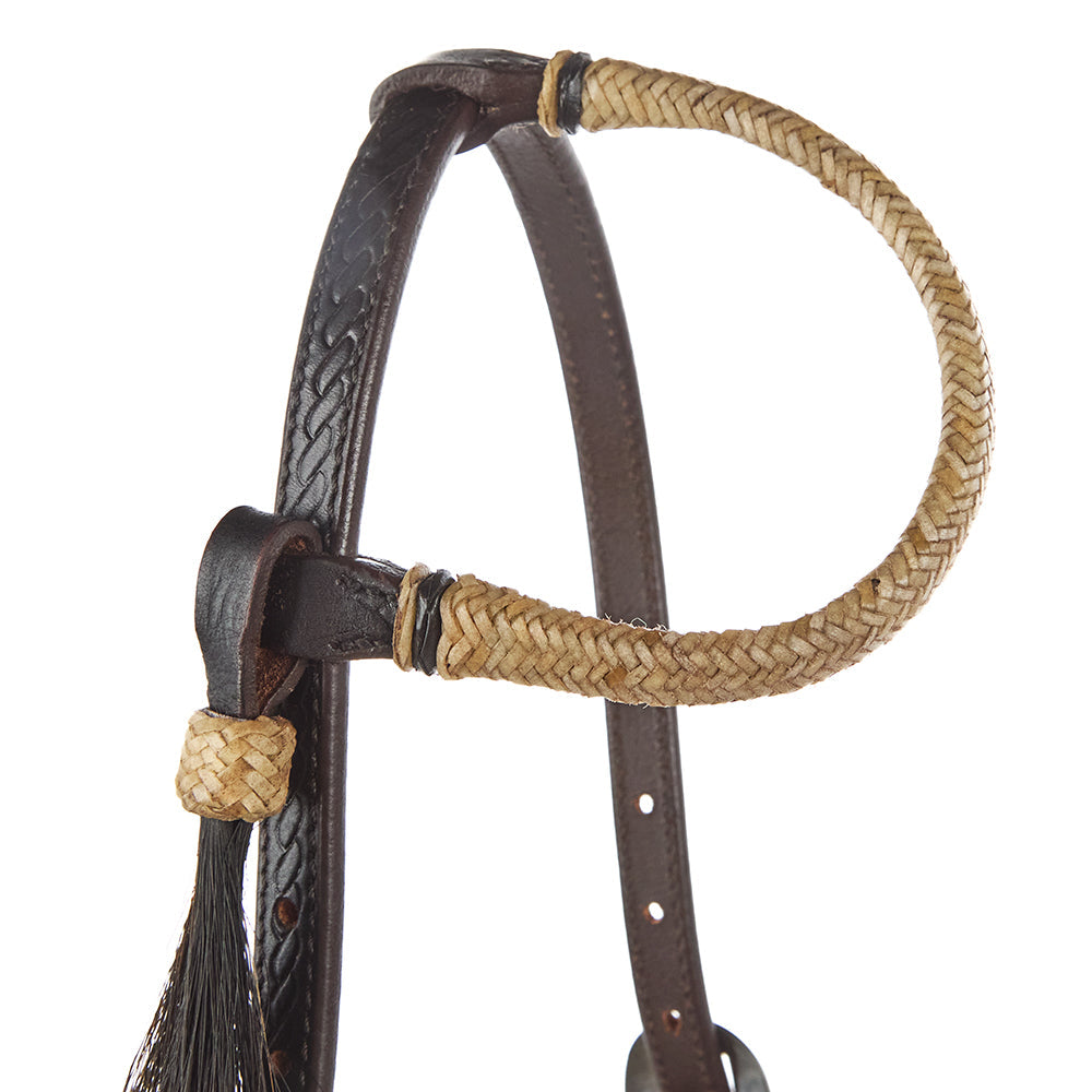 WD-NRSEH Natural Rawhide Single Ear Headstall