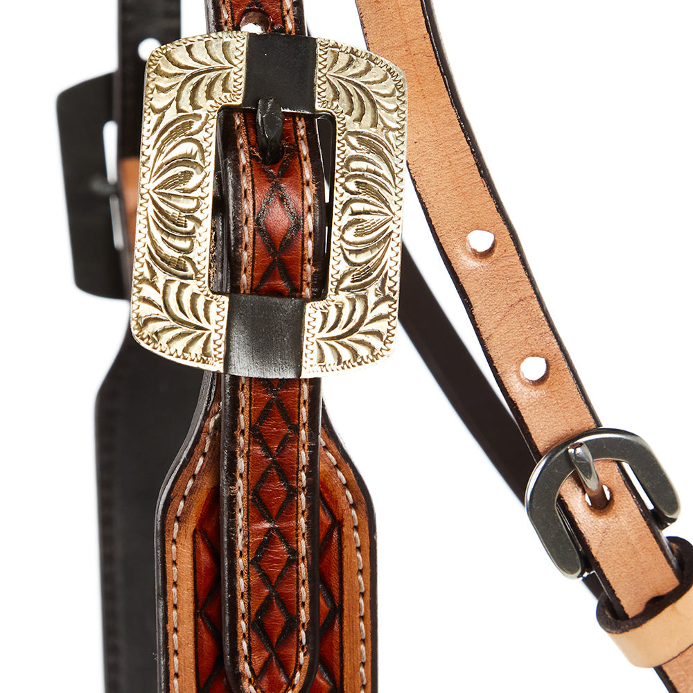 WD-SBH9 Chestnut Diamond Tooling Ranger Browband Headstall