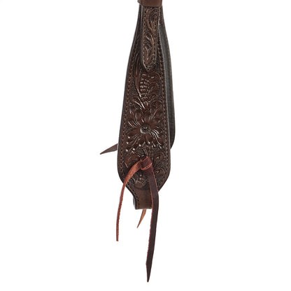 WD-SEH3 Chocolate Floral Single Ear Headstall