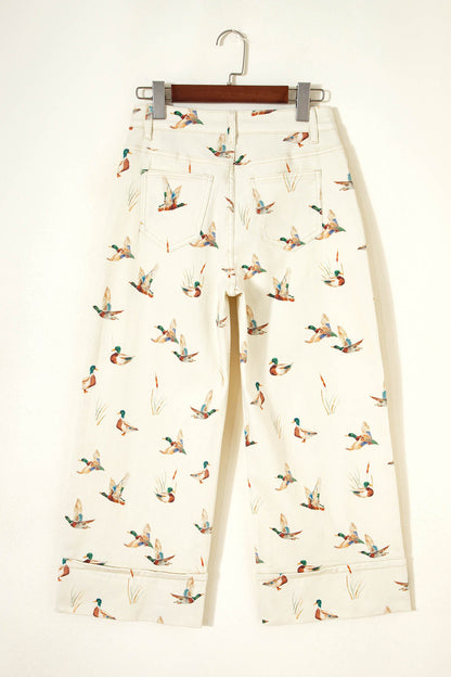 Western Mallard Cuffed Hem Shift Jeans