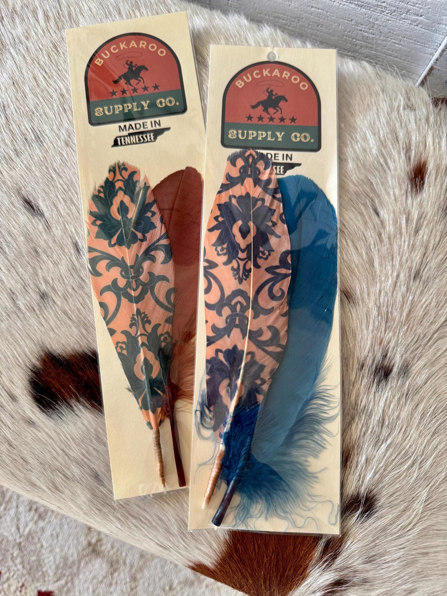 Orange Wild Sunset Horses Hat Feather