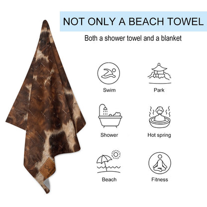 Cowhide Beach Towel