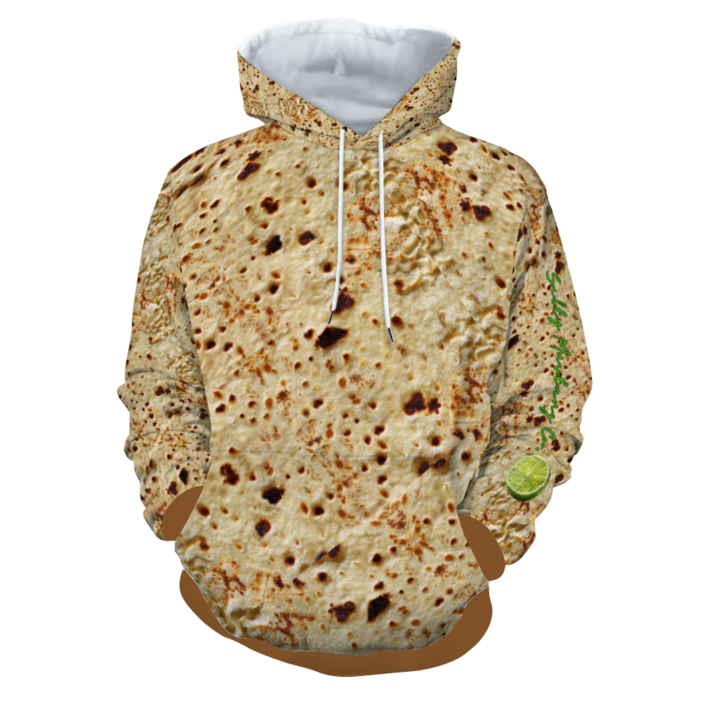 Tortilla Print with Lime Unisex Hoodie