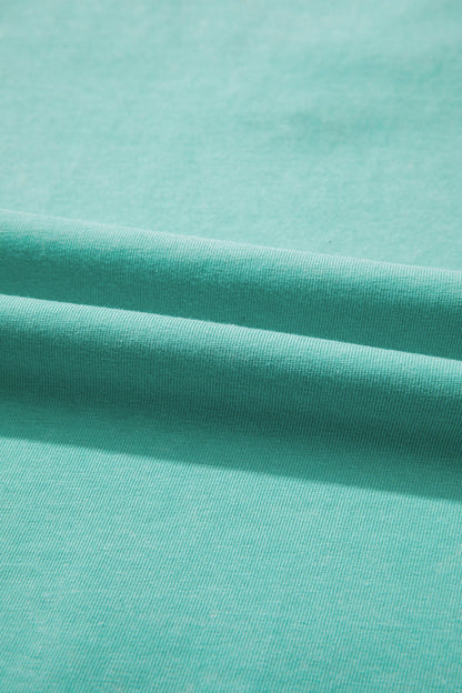 Mineral Wash V-Neck Tee & Skort Set