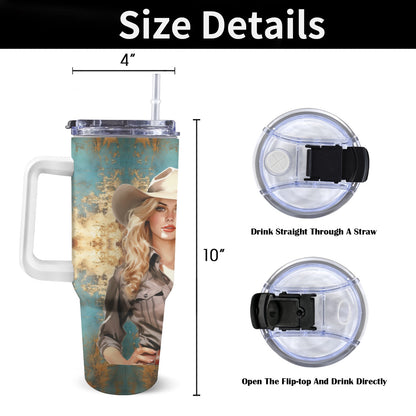 Alpine Cowgirl 40 oz Tumbler