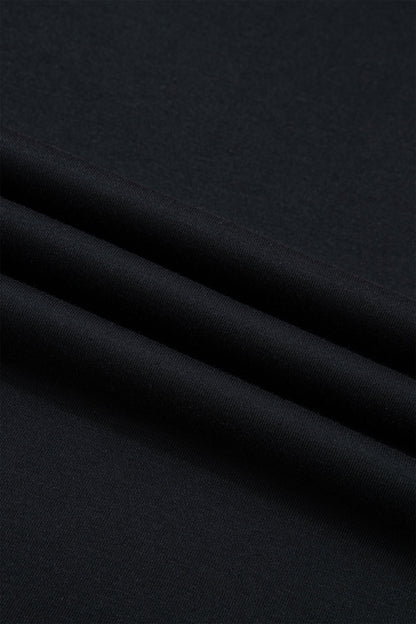 Solid Drop Shoulder Long Sleeve Top
