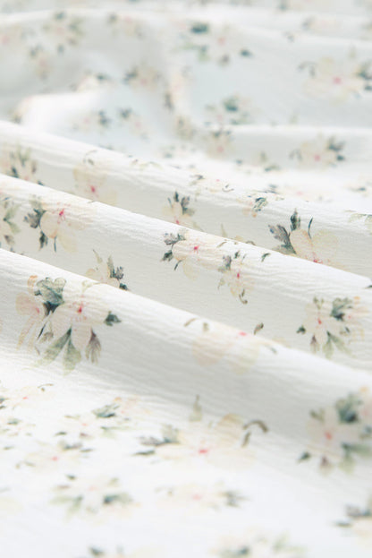 Floral Frilly Shirred Bodice Tiered Maxi Dress