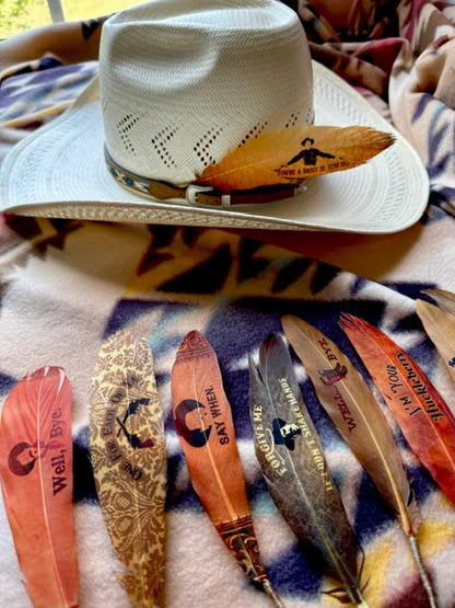 I’m Your Huckleberry Western Hat Feather