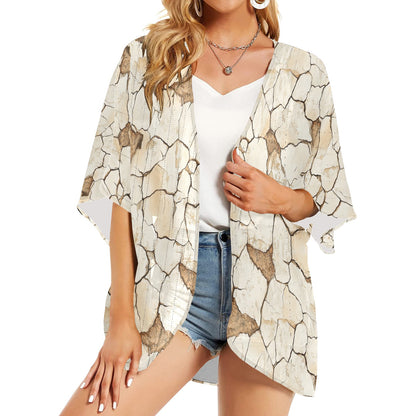 Dry ground Kimono Chiffon Cover Up