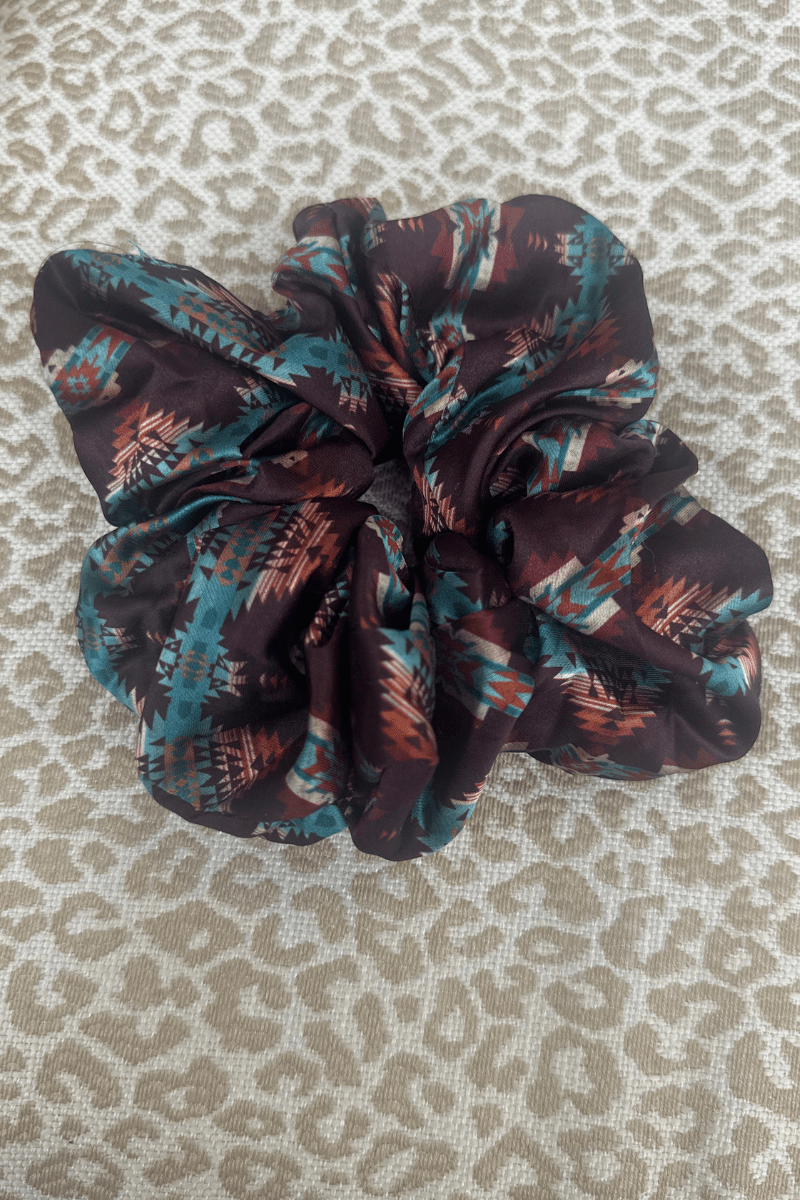 Bermuda Western Scrunchie — Sterling Kreek Hair Statement (5" x 1.5")