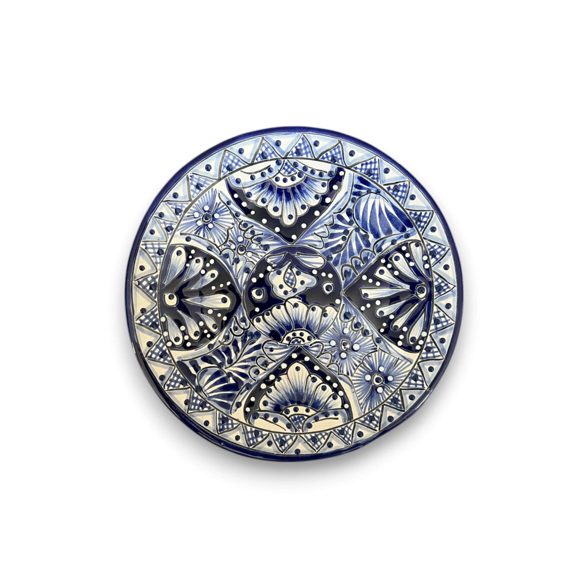 Blue & White Talavera Dinnerware Set | 12-Piece Set