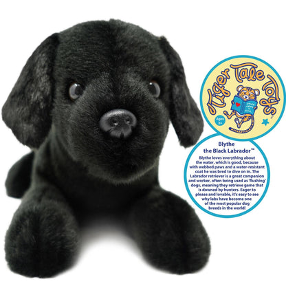 Blythe the Black Lab 17" Plush — Pet Friend with Story