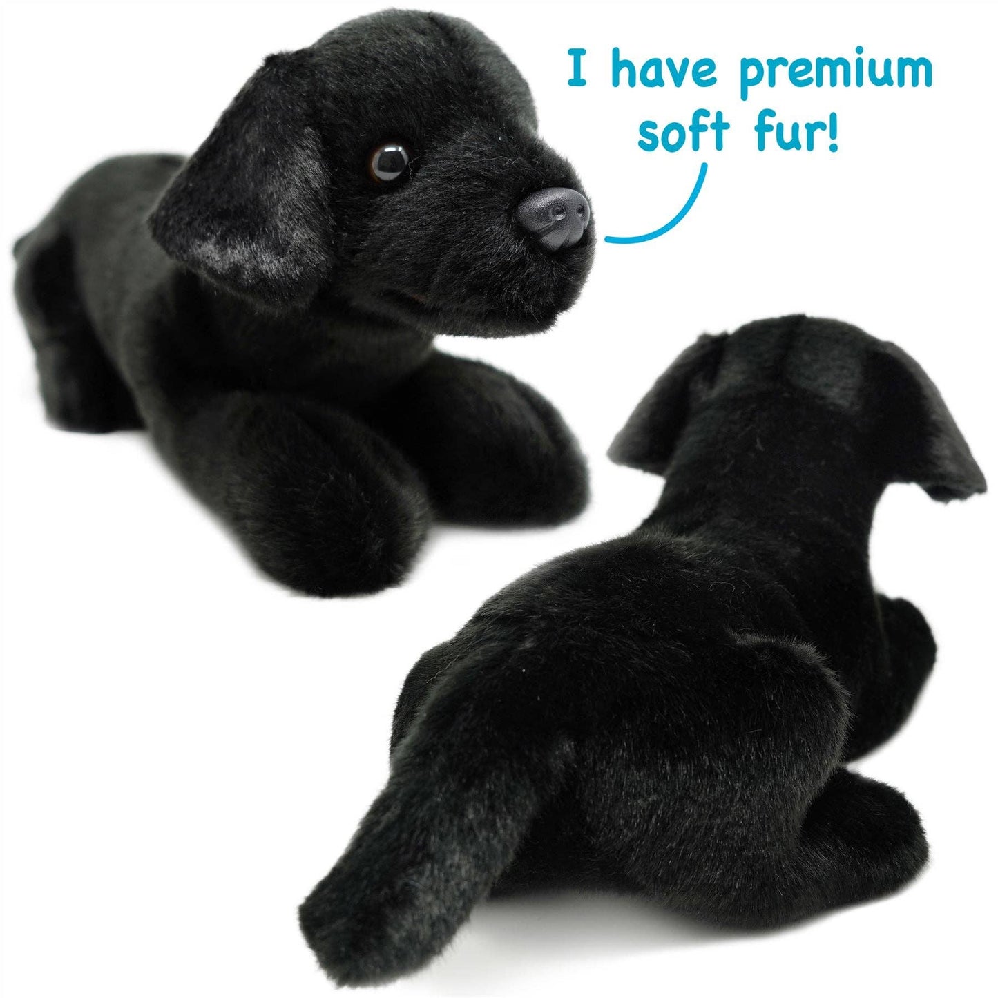 Blythe the Black Lab 17" Plush — Pet Friend with Story