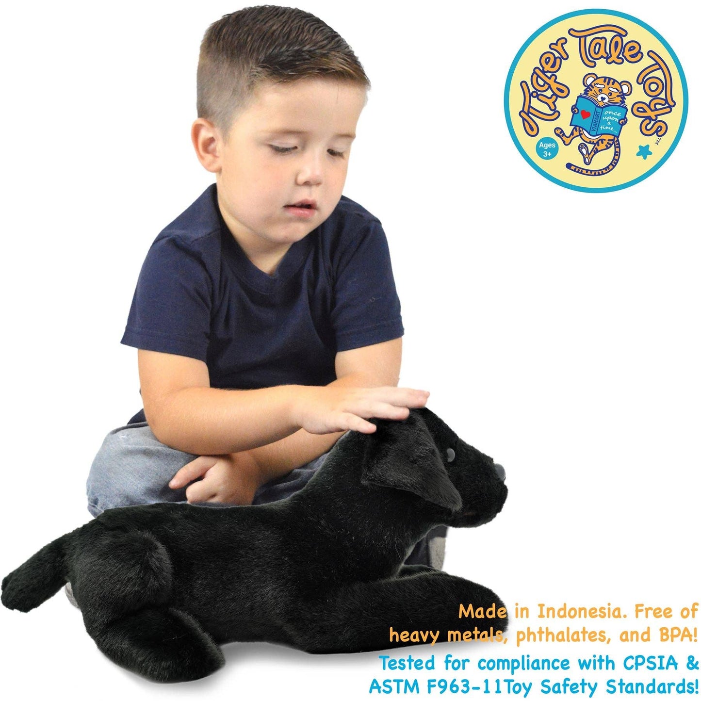 Blythe the Black Lab 17" Plush — Pet Friend with Story