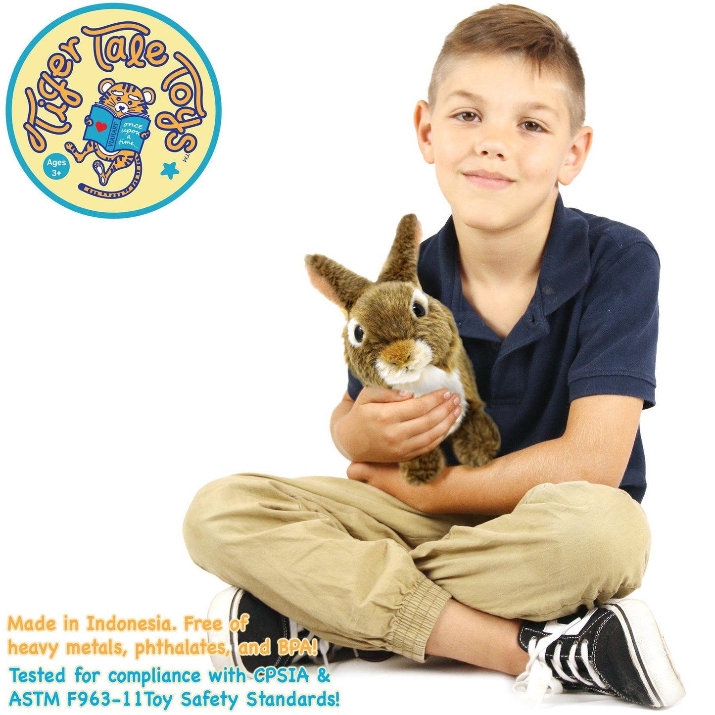 Brigid the Brown Rabbit 10" Plush — Forager Story (5"-Per-Year Teeth)