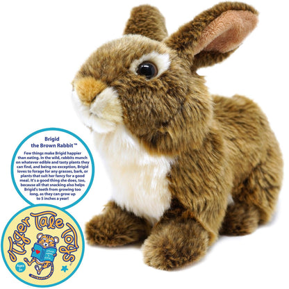Brigid the Brown Rabbit 10" Plush — Forager Story (5"-Per-Year Teeth)