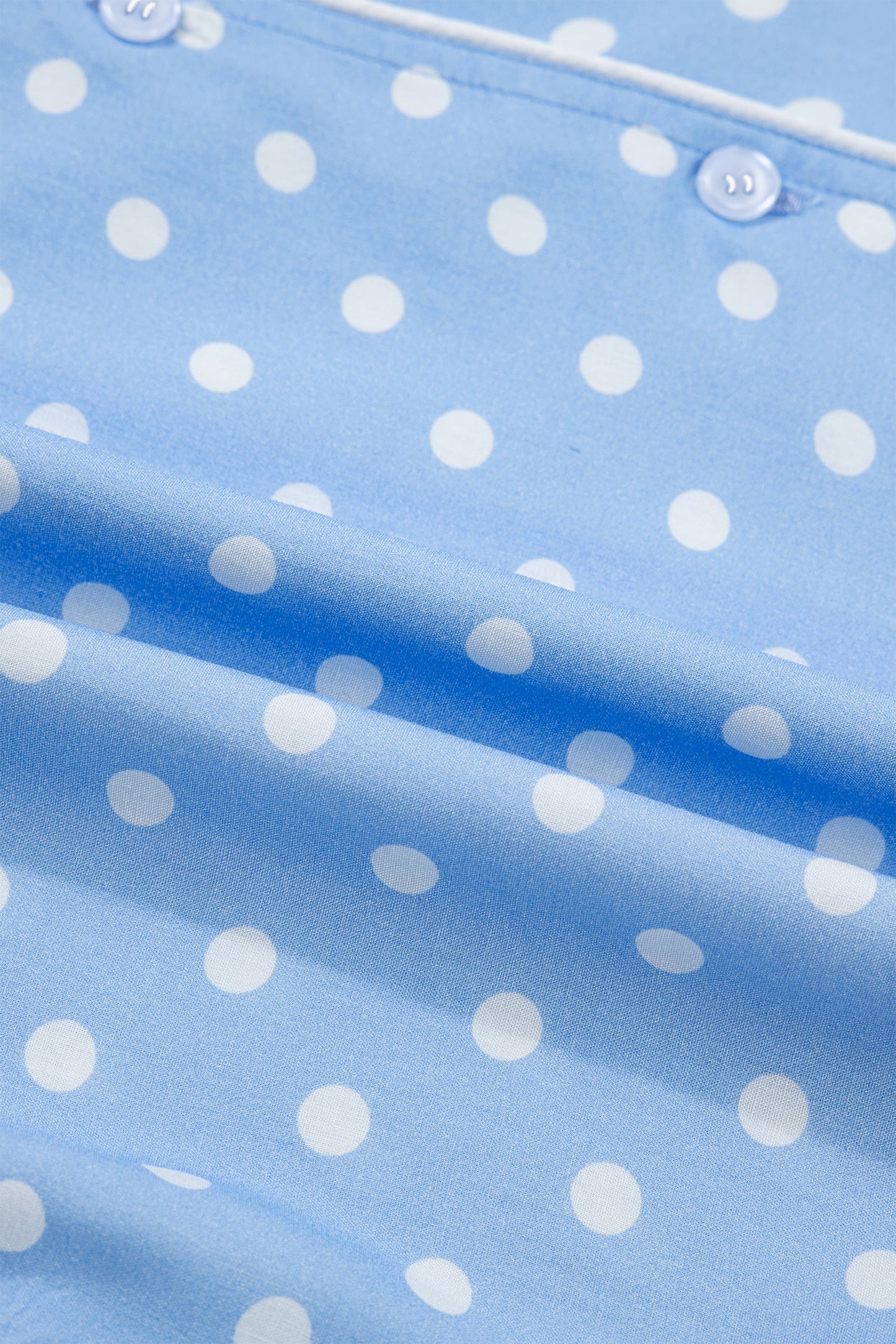 Polka Dot Top & Shorts Pajama Set