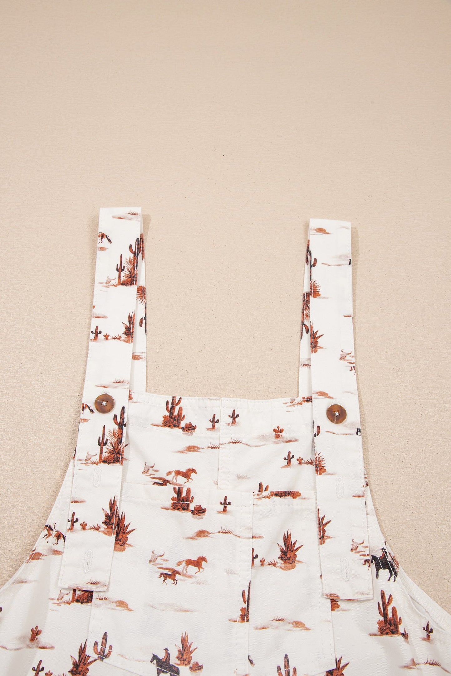 Western Adjustable Buttoned Strap Dungaree Jumpsuit