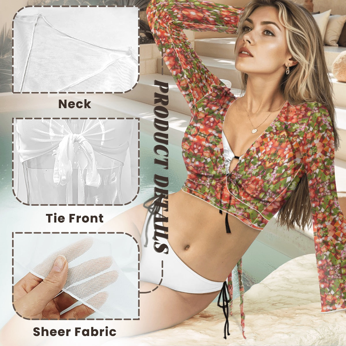 Pico Swimsuit Cardigan Top