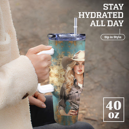 Alpine Cowgirl 40 oz Tumbler