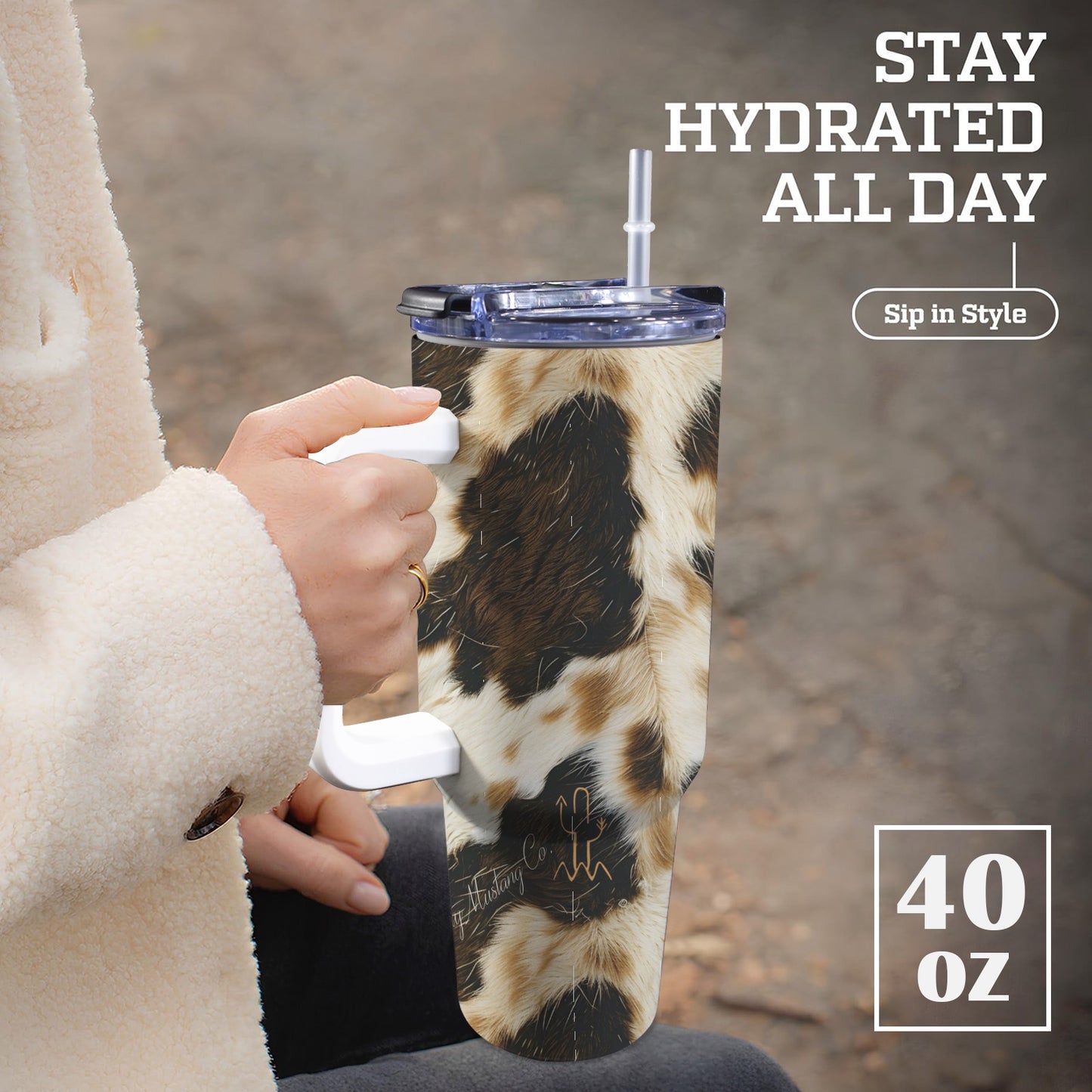 Spotted Heifer 40oz Tumbler