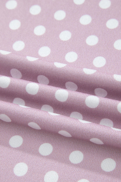 Polka Dot Relaxed Top & Drawning Shorts Set