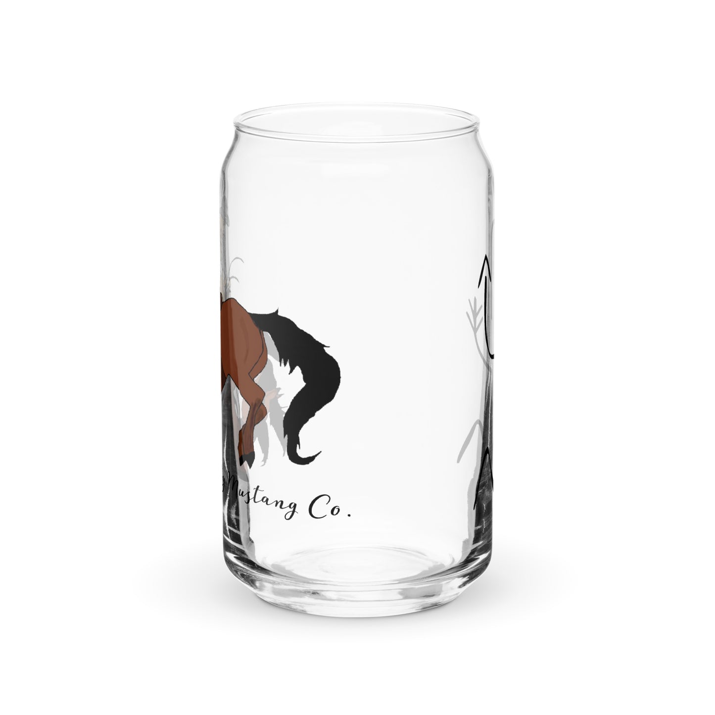 Salty Mustang Co. Upgraded Can-shaped glass