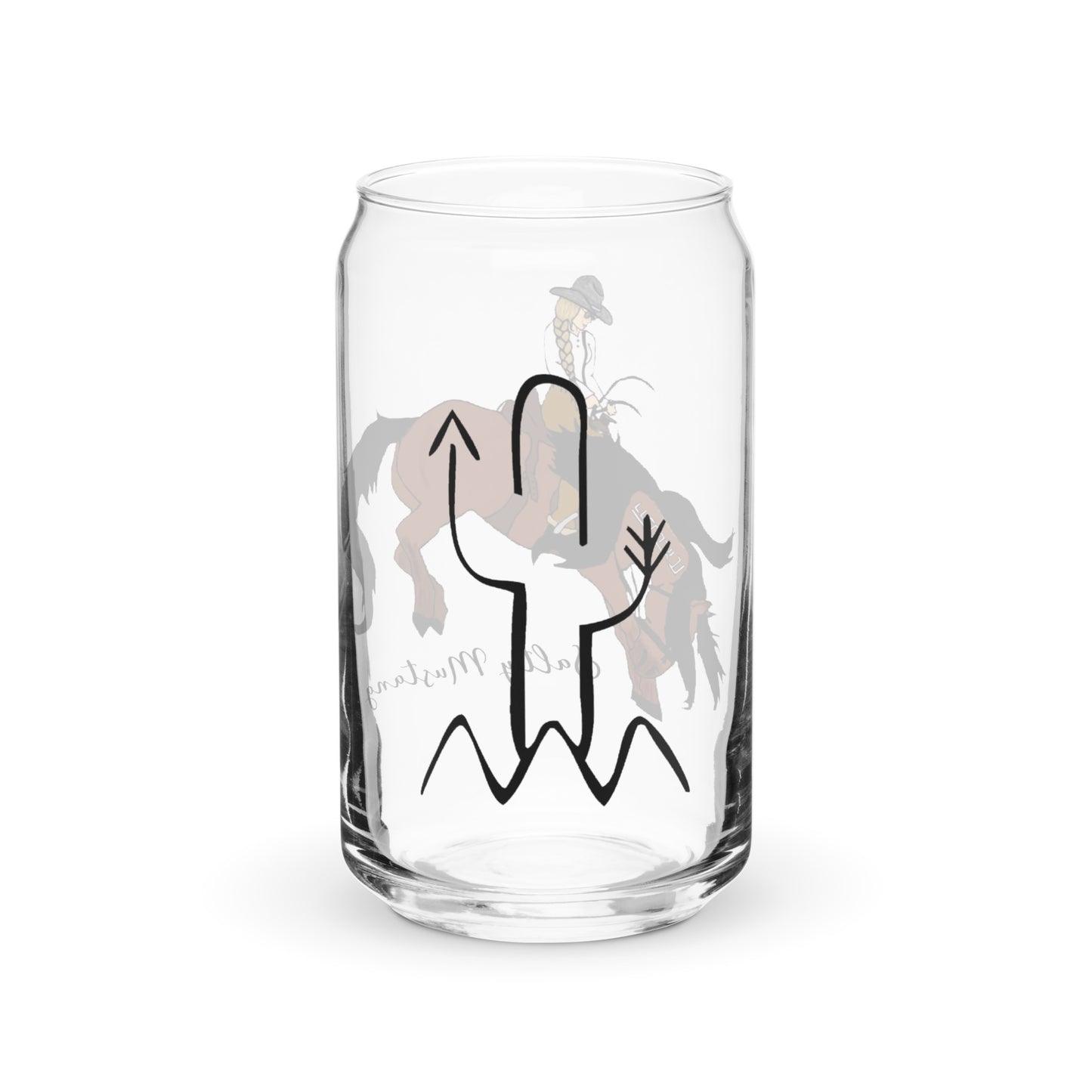 Salty Mustang Co. Upgraded Can-shaped glass