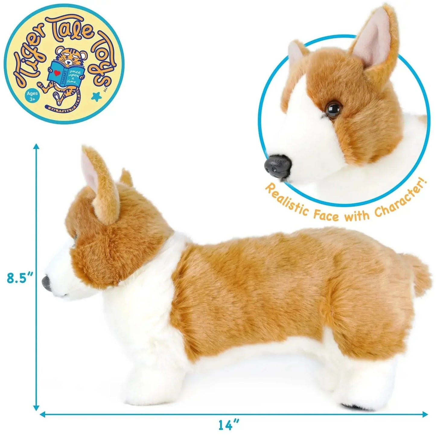 Carlotta the Dancing Corgi 14" Plush — Pet Friend with Story