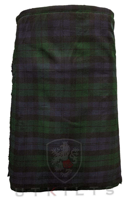 Traditional Kilt – Standard 4–5 Yard Wool, Black Watch