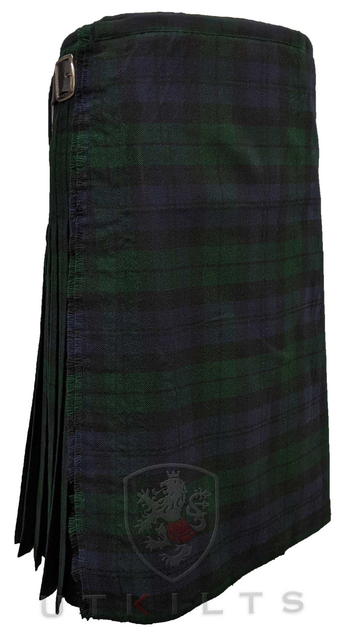 Traditional Kilt – Standard 4–5 Yard Wool, Black Watch
