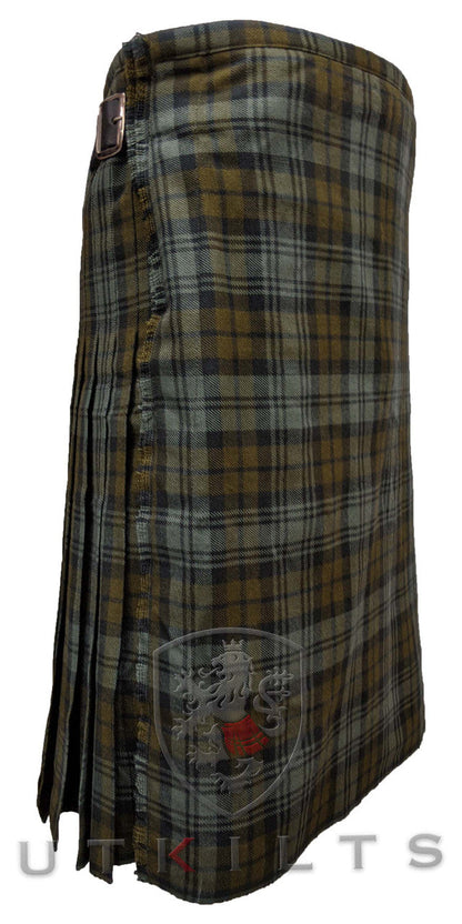 Traditional Kilt – Standard 4–5 Yard Wool, Black Watch Weathered