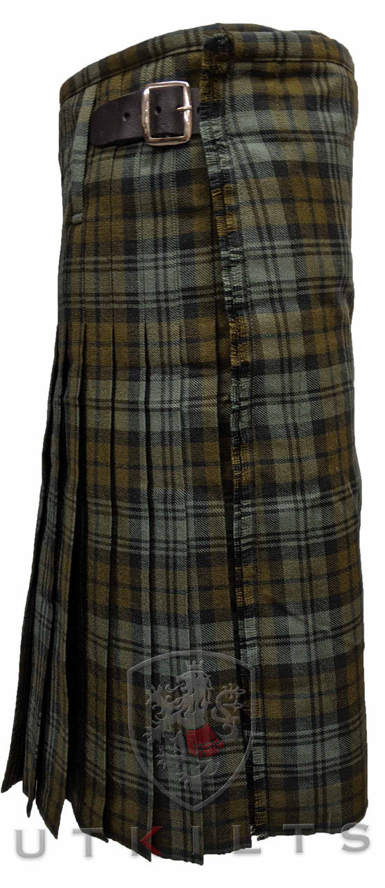 Traditional Kilt – Standard 4–5 Yard Wool, Black Watch Weathered