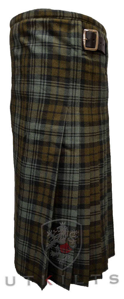Traditional Kilt – Standard 4–5 Yard Wool, Black Watch Weathered