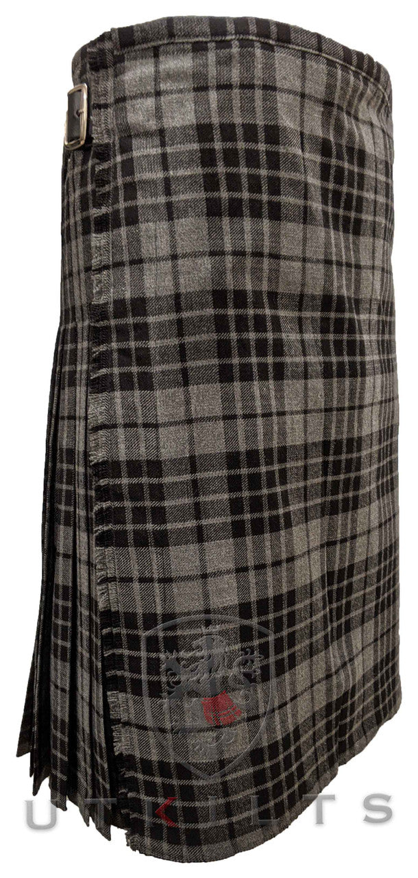 Traditional Kilt – Standard 4–5 Yard Wool, Gray Watch
