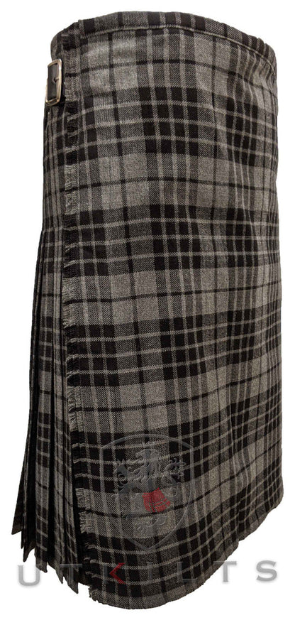 Traditional Kilt – Standard 4–5 Yard Wool, Gray Watch