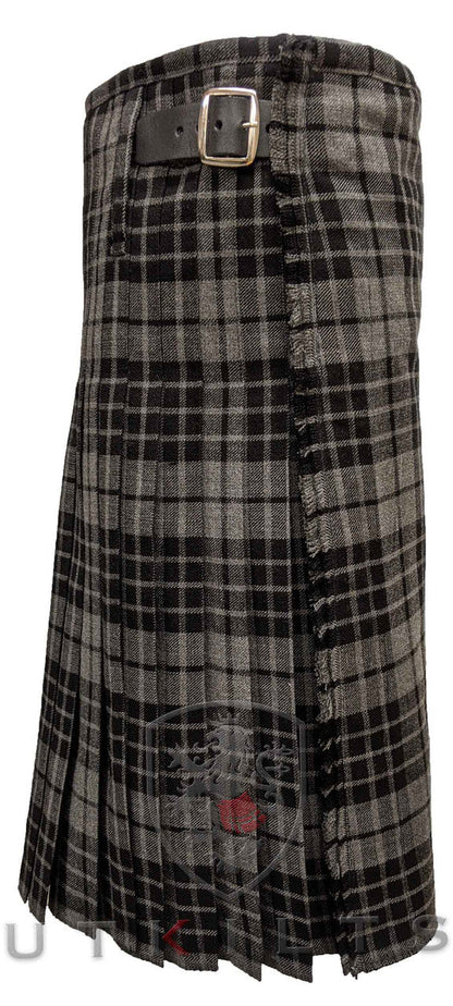 Traditional Kilt – Standard 4–5 Yard Wool, Gray Watch