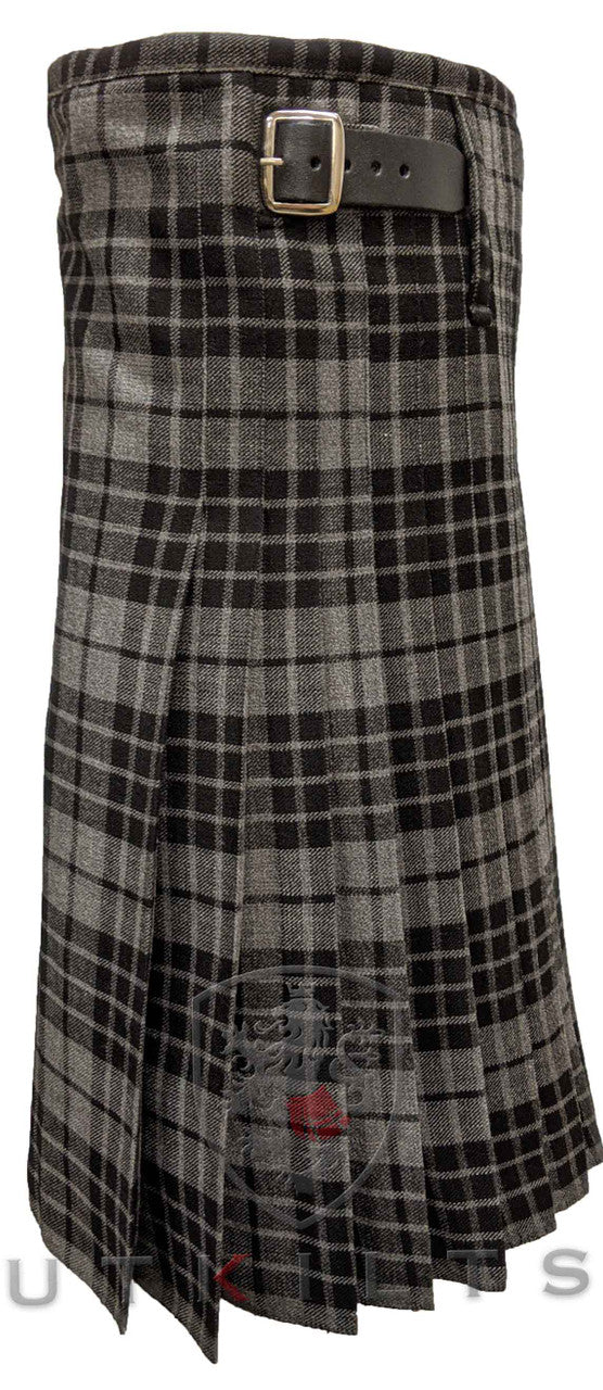 Traditional Kilt – Standard 4–5 Yard Wool, Gray Watch