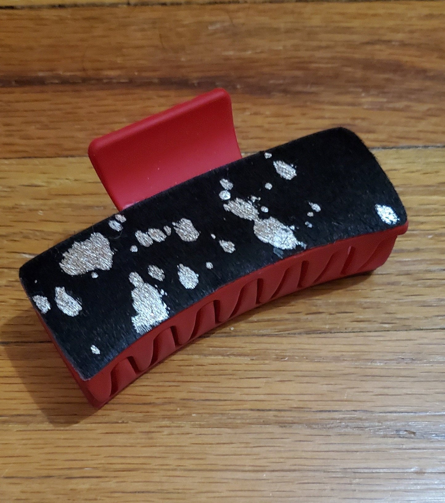Cheeky's Hair on Hide Claw Clip — Genuine Cowhide Western Hair Statement (3")
