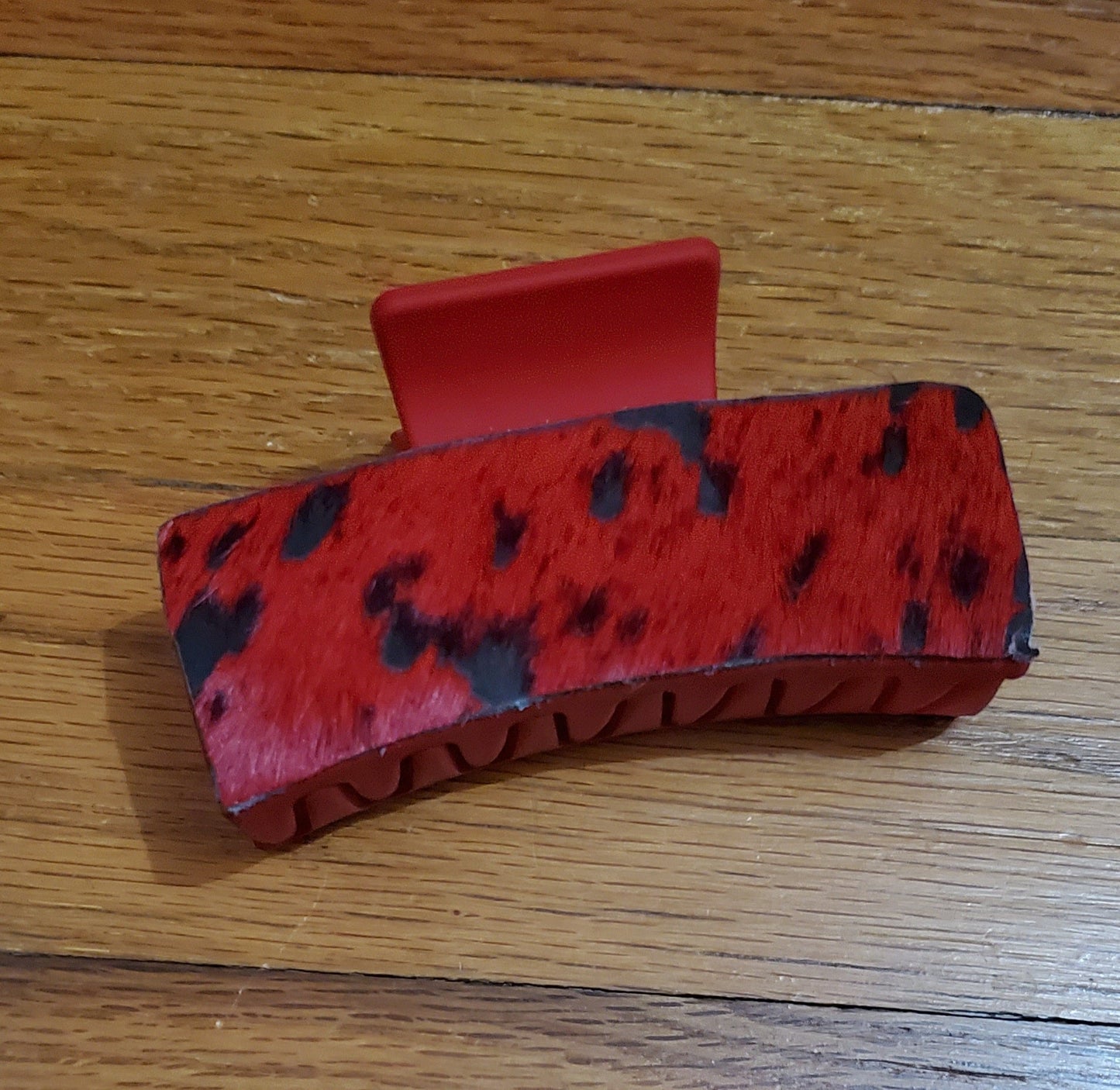 Cheeky's Hair on Hide Claw Clip — Genuine Cowhide Western Hair Statement (3")