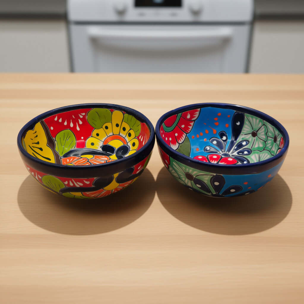 5" Colorful Talavera Bowl | Handmade Mexican Folk Dish