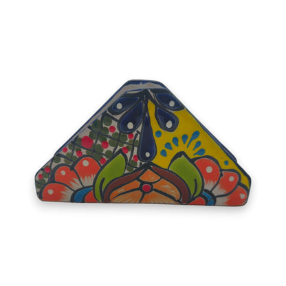 Colorful Talavera Napkin Holder | Mexican Ceramic Table Decor