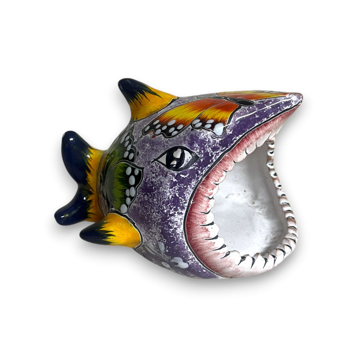 Colorful Talavera Shark Soap Dish | Handmade Ceramic Holder